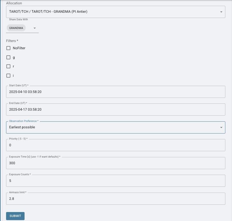 Follow Up Request Form